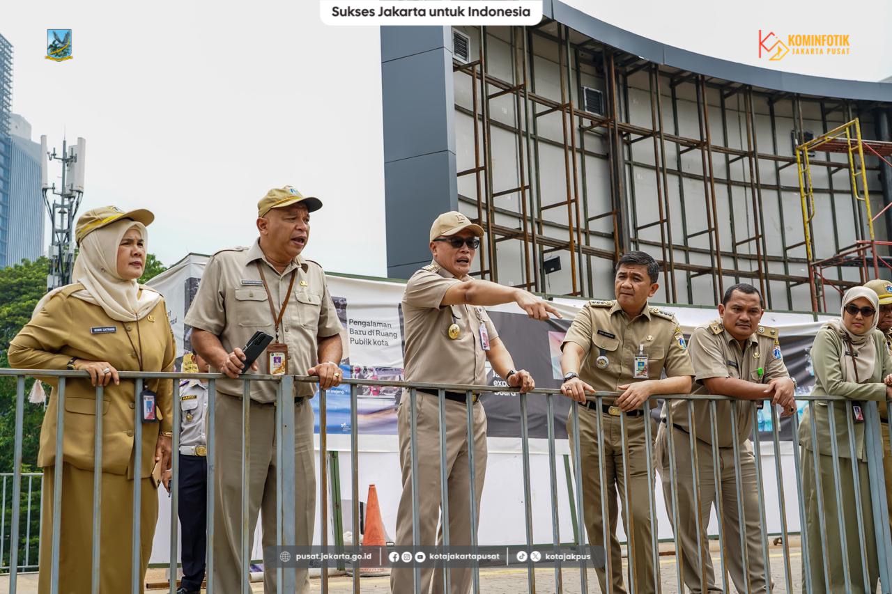 Pemkot Jakpus Monitor Kesiapan Lintasan dan Penginapan Tamu Negara Menjelang Pelantikan Presiden