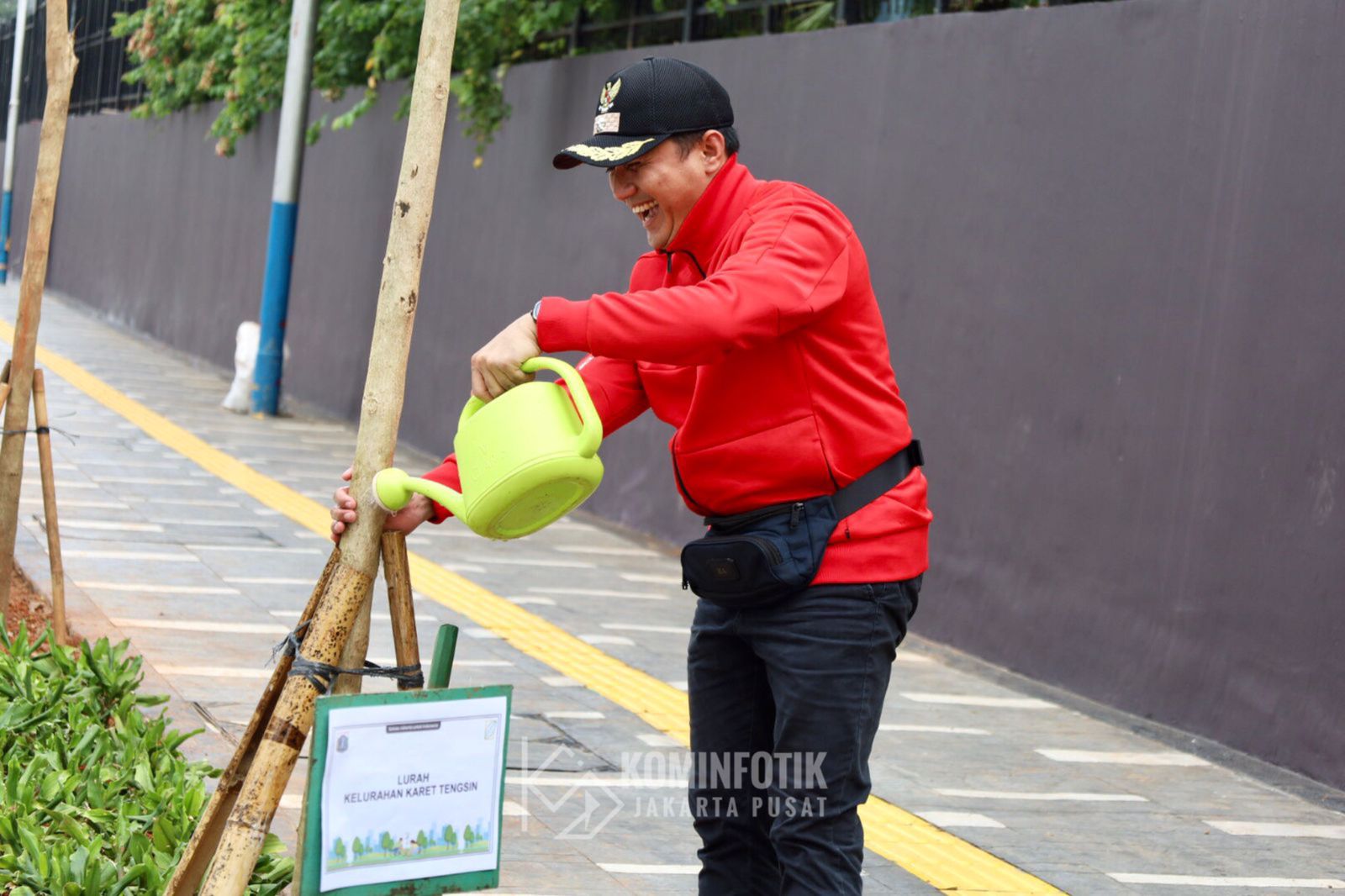 Karet Tengsin Dipercantik dengan 30 Pohon Tabebuya